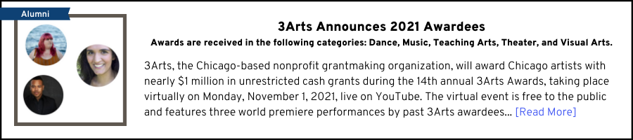 3Arts Announces 2021 Awardees